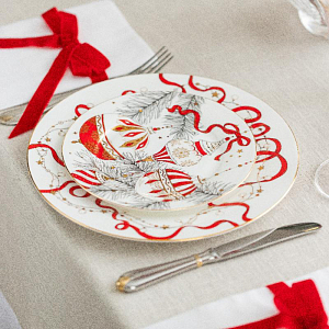 Тарелка Valerie Concept "Новогодние украшения"